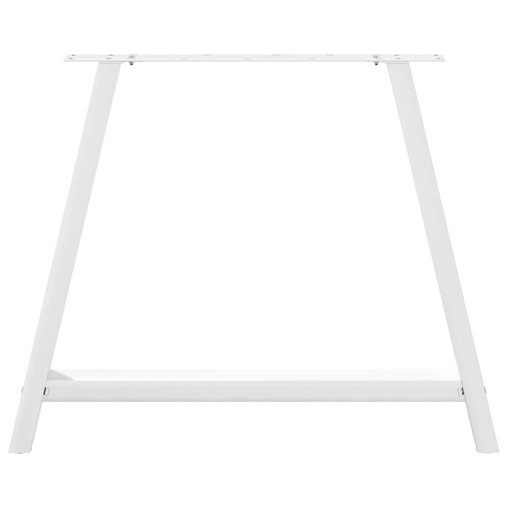 Dining Table Legs A-Shaped 2 pcs White 100x(72-73) cm Steel