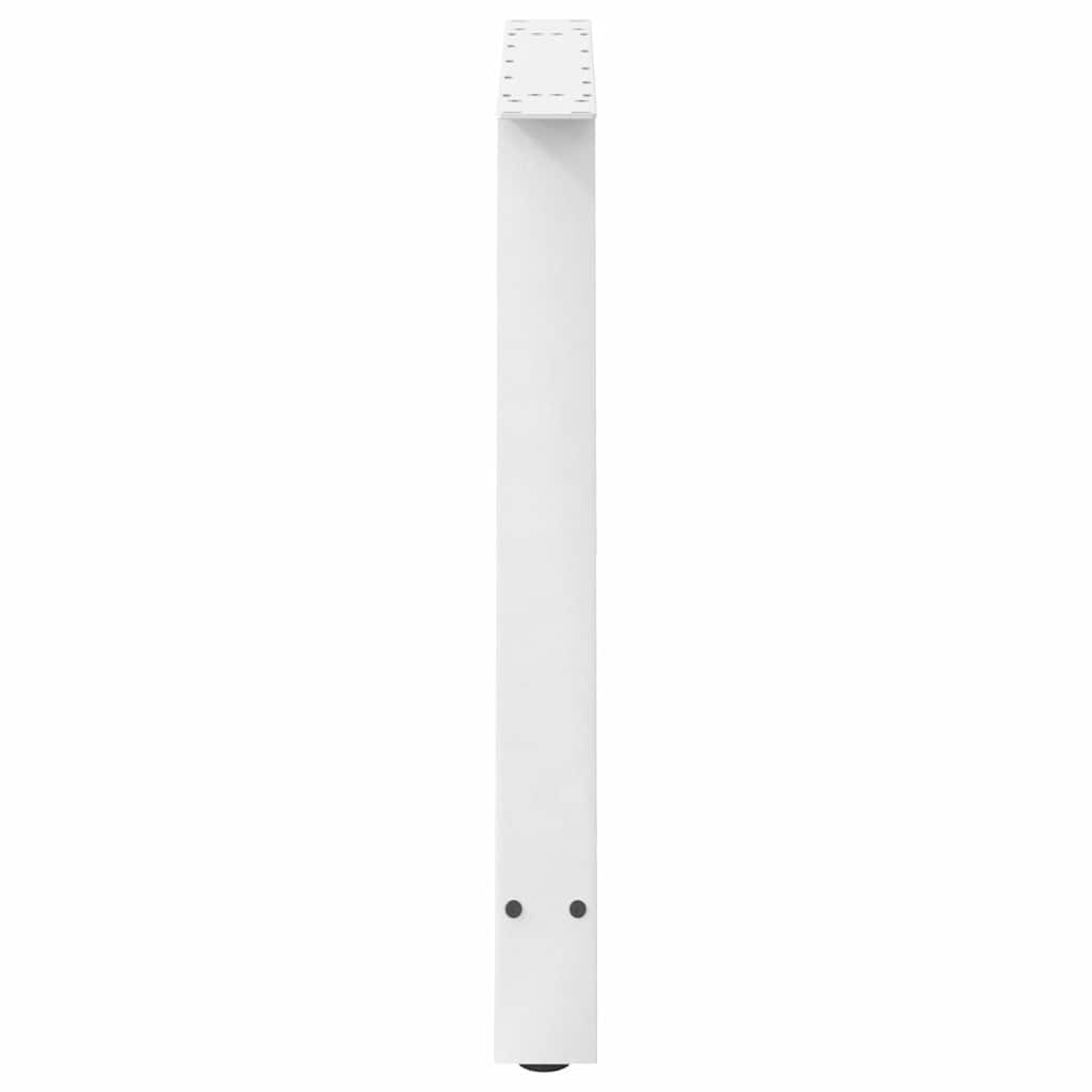 Dining Table Legs A-Shaped 2 pcs White 100x(72-73) cm Steel