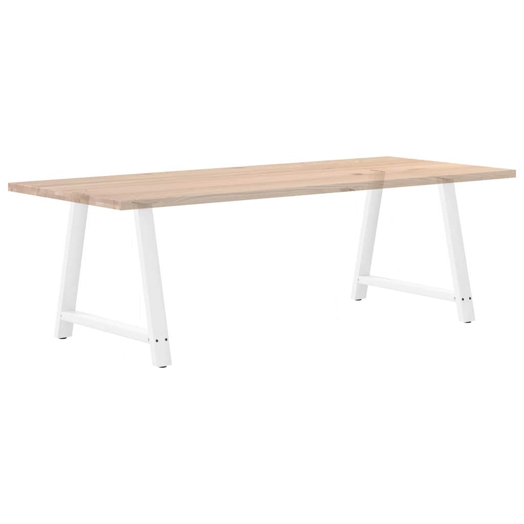 Dining Table Legs A-Shaped 2 pcs White 100x(72-73) cm Steel