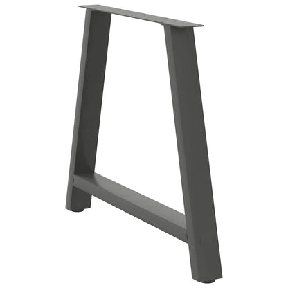 Dining Table Legs A-Shaped 2 pcs Anthracite 100x(72-73) cm Steel
