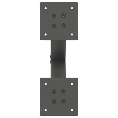 Coffee Table Legs X-Shaped 2 pcs Anthracite 30x(30-31) cm Steel