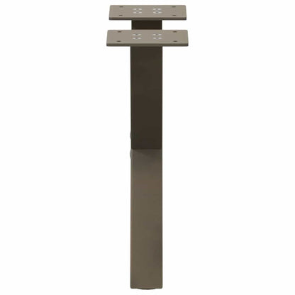 Coffee Table Legs X-Shaped 2 pcs Natural Steel 30x(30-31) cm Steel