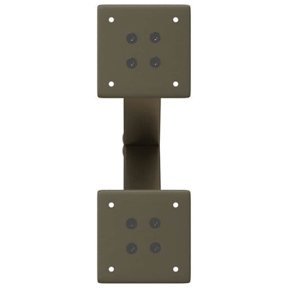 Coffee Table Legs X-Shaped 2 pcs Natural Steel 30x(30-31) cm Steel