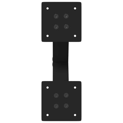 Coffee Table Legs X-Shaped 2 pcs Black 37x(30-31) cm Steel