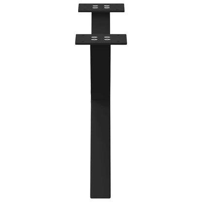 Coffee Table Legs X-Shaped 2 pcs Black 60x(30-31) cm Steel