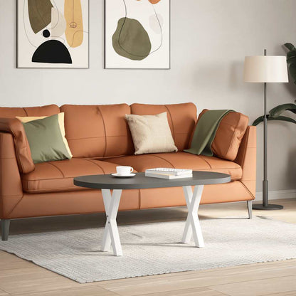 Coffee Table Legs X-Shaped 2 pcs White 28x(42-43) cm Steel