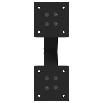 Coffee Table Legs X-Shaped 2 pcs Black 38x(42-43) cm Steel