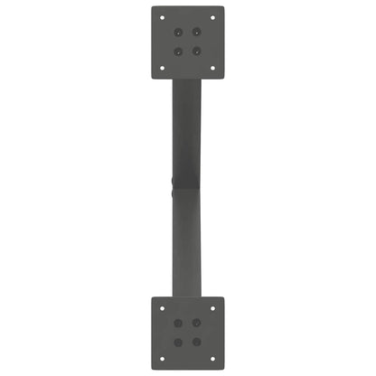 Coffee Table Legs X-Shaped 2 pcs Anthracite 60x(42-43) cm Steel