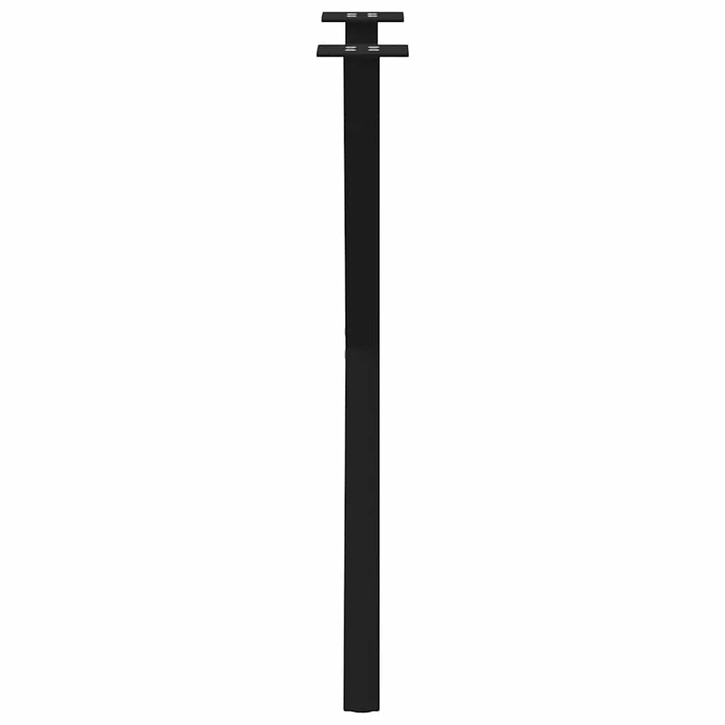 Dining Table Legs X-Shaped 2 pcs Black 50x(72-73) cm Steel