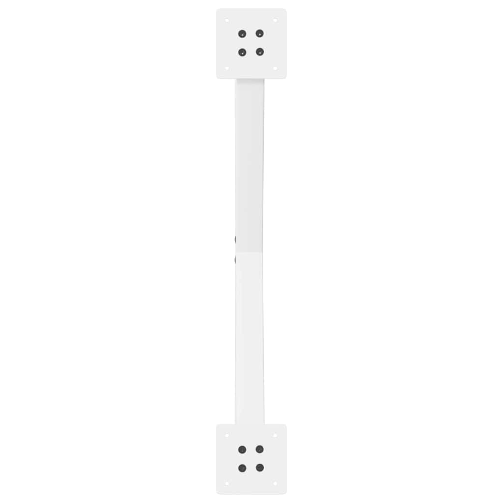 Dining Table Legs X-Shaped 2 pcs White 70x(72-73) cm Steel