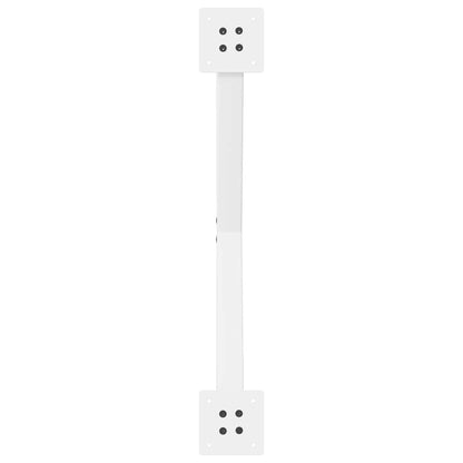 Dining Table Legs X-Shaped 2 pcs White 70x(72-73) cm Steel