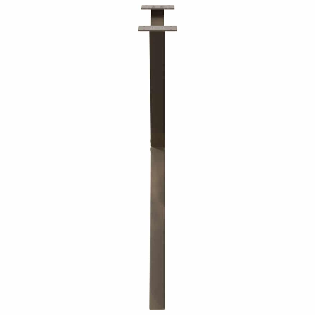 Dining Table Legs X-Shaped 2 pcs Natural Steel 70x(72-73) cm Steel