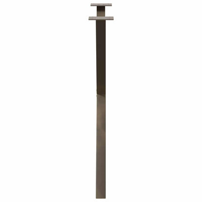 Dining Table Legs X-Shaped 2 pcs Natural Steel 70x(72-73) cm Steel