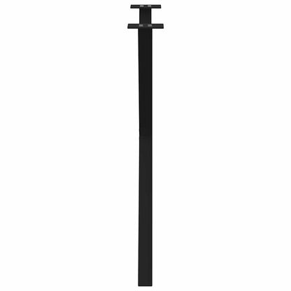 Dining Table Legs X-Shaped 2 pcs Black 80x(72-73) cm Steel