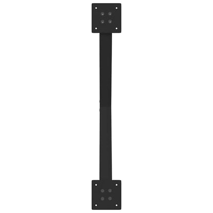 Dining Table Legs X-Shaped 2 pcs Black 80x(72-73) cm Steel