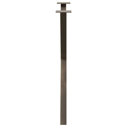 Dining Table Legs X-Shaped 2 pcs Natural Steel 80x(72-73) cm Steel