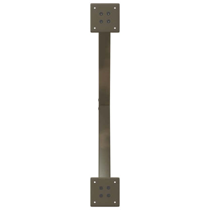 Dining Table Legs X-Shaped 2 pcs Natural Steel 80x(72-73) cm Steel