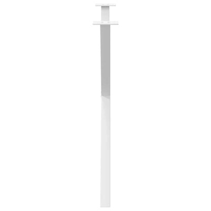 Dining Table Legs X-Shaped 2 pcs White 90x(72-73) cm Steel
