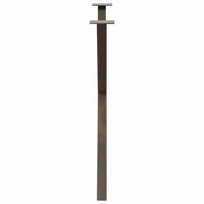 Dining Table Legs X-Shaped 2 pcs Natural Steel 90x(72-73) cm Steel