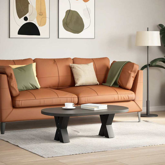 Coffee Table Legs X-Shaped 2 pcs Black 30x(30-31) cm Steel