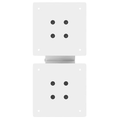 Coffee Table Legs X-Shaped 2 pcs White 40x(30-31) cm Steel