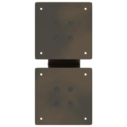 Coffee Table Legs X-Shaped 2 pcs Natural Steel 40x(30-31) cm Steel