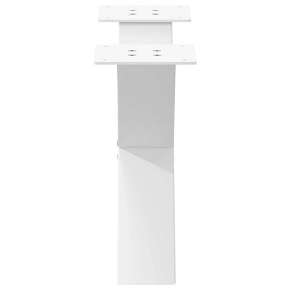 Coffee Table Legs X-Shaped 2 pcs White 60x(30-31) cm Steel