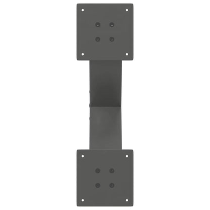 Coffee Table Legs X-Shaped 2 pcs Anthracite 60x(30-31) cm Steel