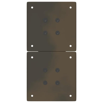 Coffee Table Legs X-Shaped 2 pcs Natural Steel 28x(42-43) cm Steel