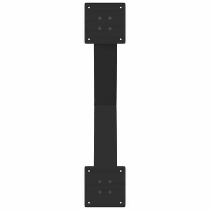 Coffee Table Legs X-Shaped 2 pcs Black 70x(42-43) cm Steel