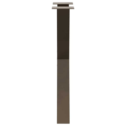Dining Table Legs X-Shaped 2 pcs Natural Steel 60x(72-73) cm Steel