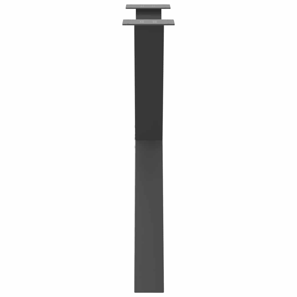Dining Table Legs X-Shaped 2 pcs Anthracite 70x(72-73) cm Steel