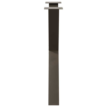 Dining Table Legs X-Shaped 2 pcs Natural Steel 70x(72-73) cm Steel