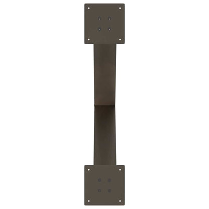 Dining Table Legs X-Shaped 2 pcs Natural Steel 70x(72-73) cm Steel