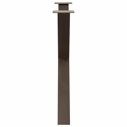 Dining Table Legs X-Shaped 2 pcs Natural Steel 90x(72-73) cm Steel