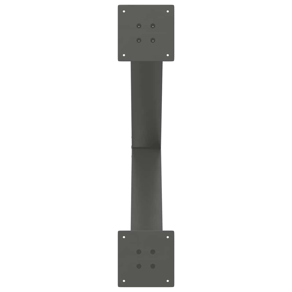 Dining Table Legs X-Shaped 3 pcs Anthracite 70x(72-73) cm Steel