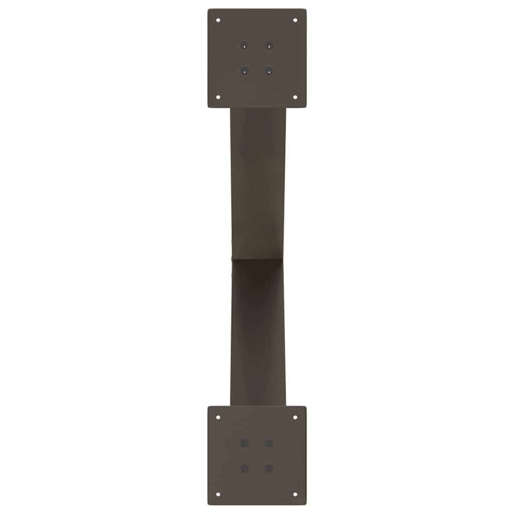 Dining Table Legs X-Shaped 3 pcs Natural Steel 70x(72-73) cm Steel