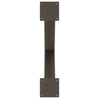 Dining Table Legs X-Shaped 3 pcs Natural Steel 70x(72-73) cm Steel