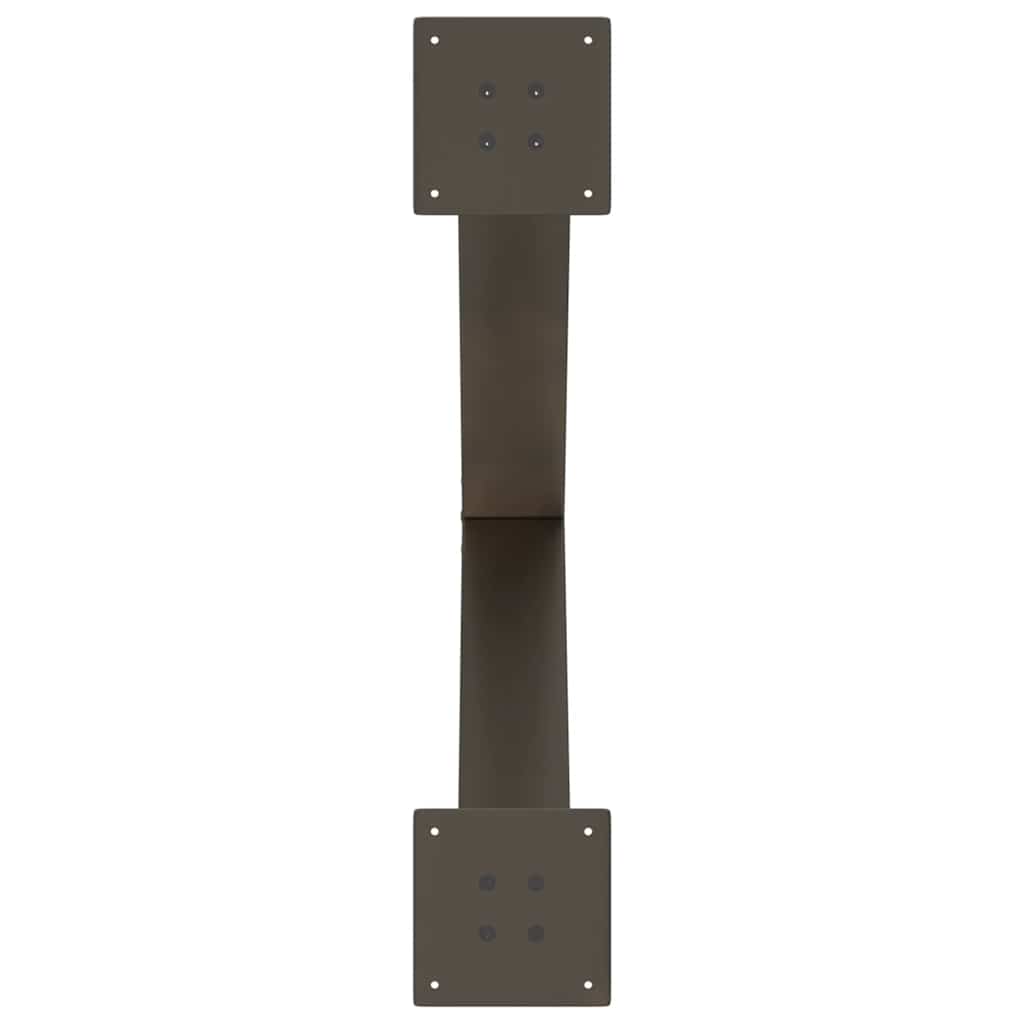 Dining Table Legs X-Shaped 3 pcs Natural Steel 80x(72-73) cm Steel