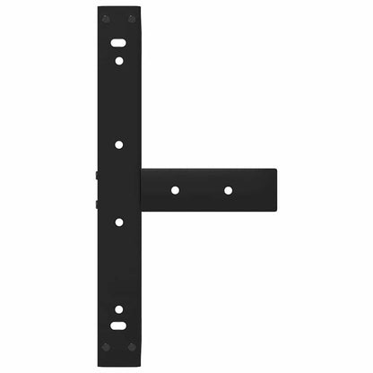 Coffee Table Legs T-Shaped 2 pcs Black 50x25x(30-31) cm Steel
