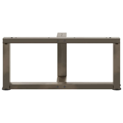 Coffee Table Legs T-Shaped 2 pcs Black 60x25x(30-31) cm Steel