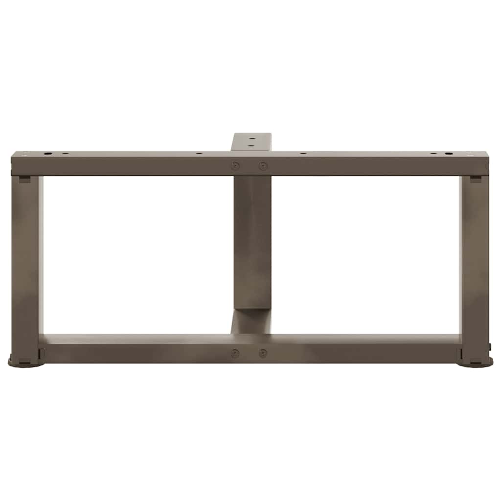 Coffee Table Legs T-Shaped 2 pcs Black 70x25x(30-31) cm Steel