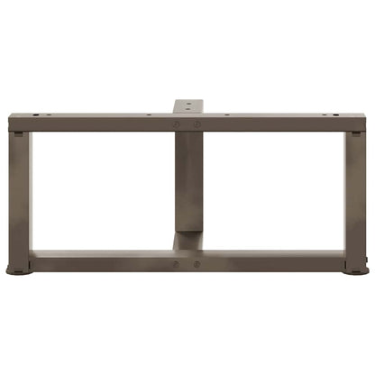 Coffee Table Legs T-Shaped 2 pcs Black 70x25x(30-31) cm Steel