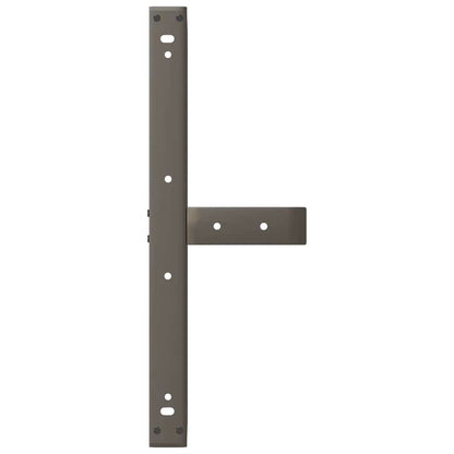 Coffee Table Legs T-Shaped 2 pcs Black 70x25x(30-31) cm Steel
