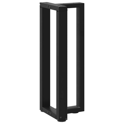Console Table Legs T-Shaped 2 pcs Black 25x28x(72-73) cm Steel