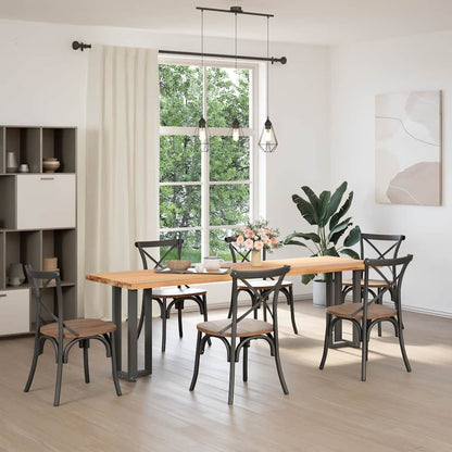 Console Table Legs T-Shaped 2 pcs Anthracite 25x28x(72-73) cm Steel