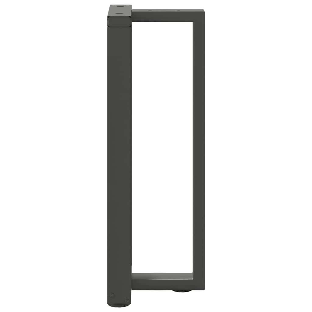 Console Table Legs T-Shaped 2 pcs Anthracite 25x28x(72-73) cm Steel