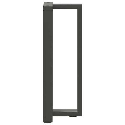 Console Table Legs T-Shaped 2 pcs Anthracite 25x28x(72-73) cm Steel
