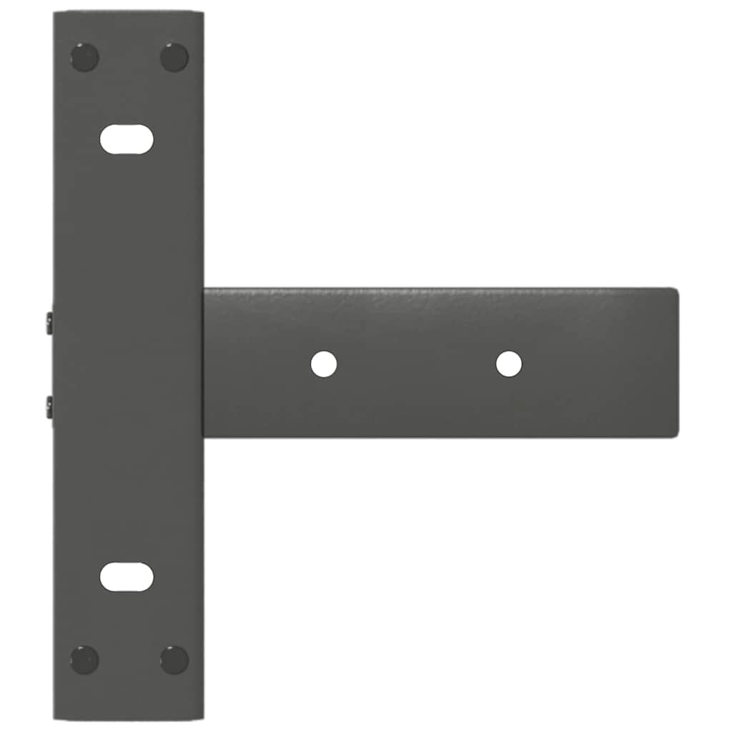 Console Table Legs T-Shaped 2 pcs Anthracite 25x28x(72-73) cm Steel