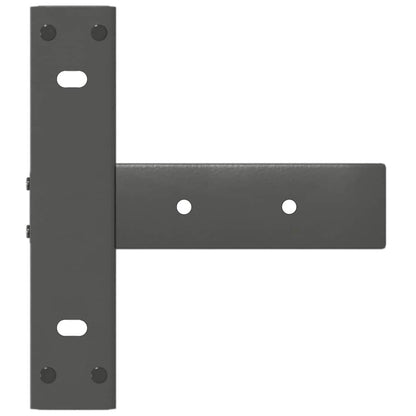 Console Table Legs T-Shaped 2 pcs Anthracite 25x28x(72-73) cm Steel